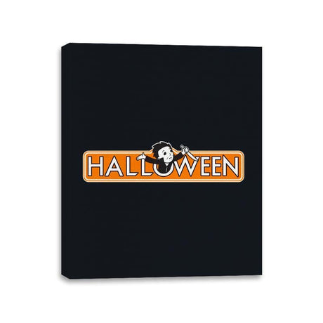 Halloween The Board Game - Canvas Wraps Canvas Wraps RIPT Apparel 11x14 / Black
