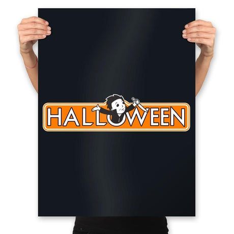 Halloween The Board Game - Prints Posters RIPT Apparel 18x24 / Black