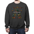 Halloween Wall Art - Crew Neck Sweatshirt Crew Neck Sweatshirt RIPT Apparel Small / Charcoal