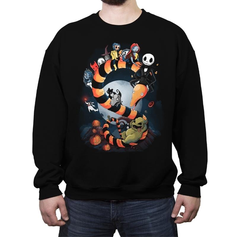 Halloween World - Crew Neck Sweatshirt Crew Neck Sweatshirt RIPT Apparel