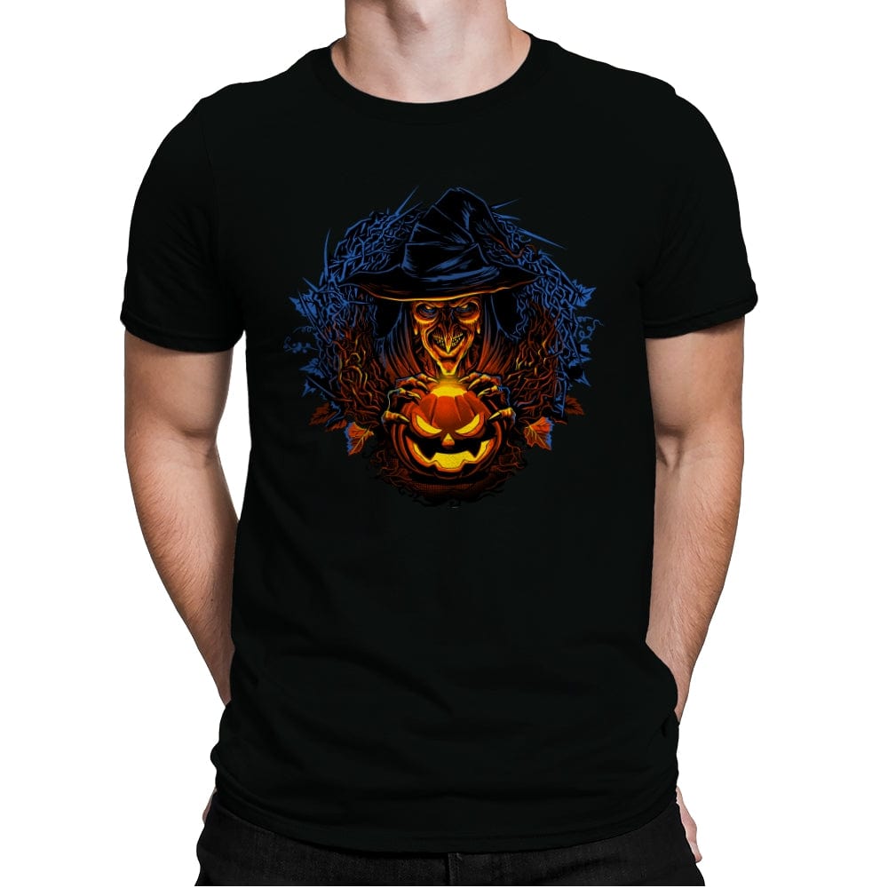 Halloween Wreath - Mens Premium T-Shirts RIPT Apparel Small / Black