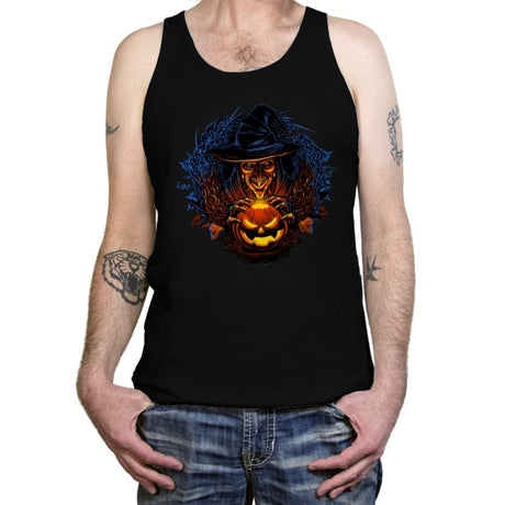Halloween Wreath - Tanktop Tanktop RIPT Apparel X-Small / Black