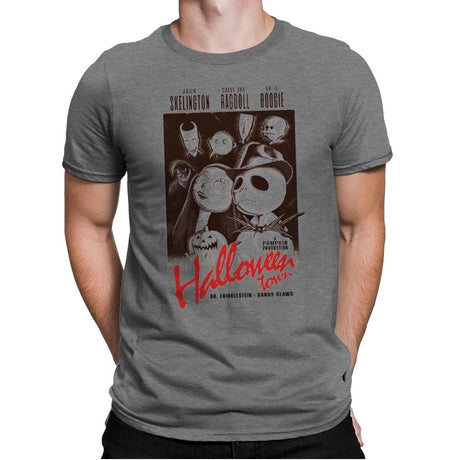 Halloweenblanca - Mens Premium T-Shirts RIPT Apparel Small / Heather Grey