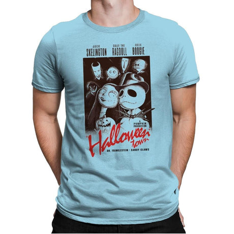 Halloweenblanca - Mens Premium T-Shirts RIPT Apparel Small / Light Blue
