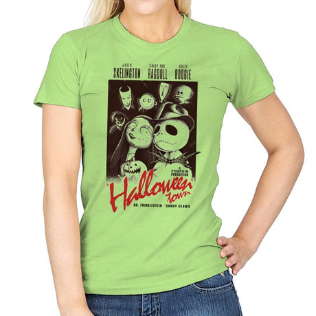 Halloweenblanca - Womens T-Shirts RIPT Apparel Small / Mint Green