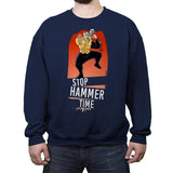 Hammer Time  - Crew Neck Sweatshirt Crew Neck Sweatshirt RIPT Apparel Small / Navy
