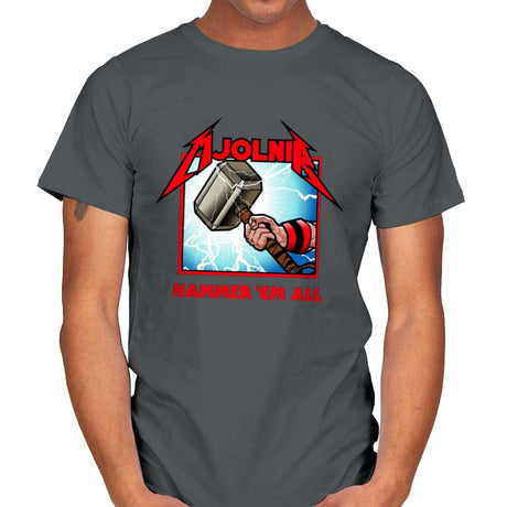 Hammer Time - Mens T-Shirts RIPT Apparel Small / Charcoal