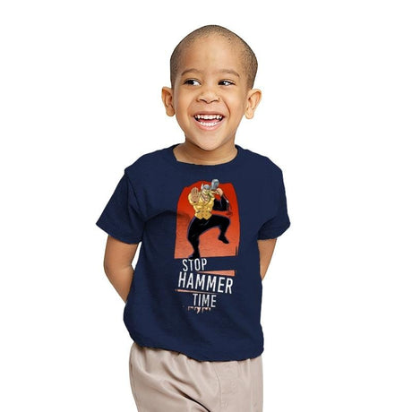 Hammer Time  - Youth T-Shirts RIPT Apparel X-small / Navy