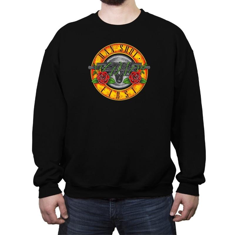 Han N' Roses - Crew Neck Sweatshirt Crew Neck Sweatshirt RIPT Apparel