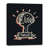 Hand Full of Tacos - Canvas Wraps Canvas Wraps RIPT Apparel 16x20 / Black