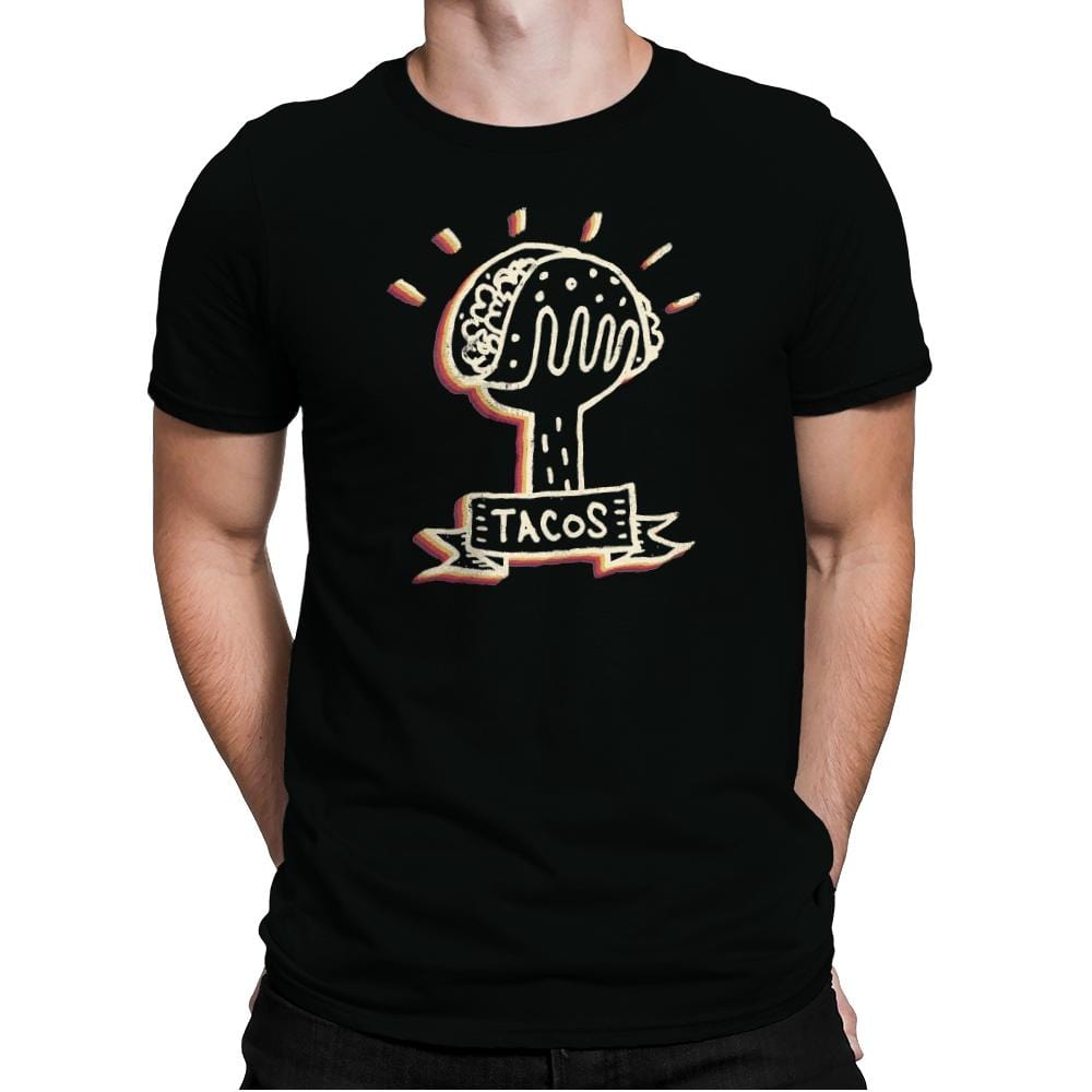 Hand Full of Tacos - Mens Premium T-Shirts RIPT Apparel Small / Black