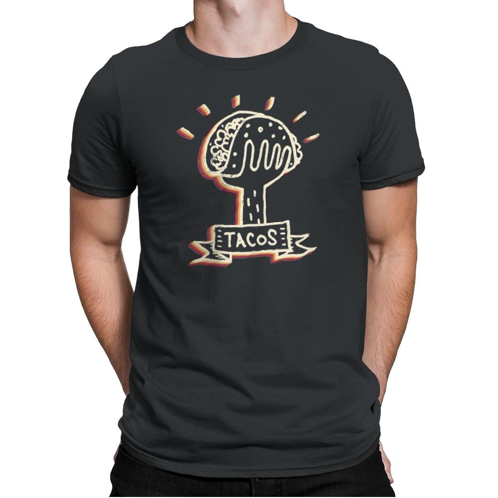 Hand Full of Tacos - Mens Premium T-Shirts RIPT Apparel Small / Heavy Metal