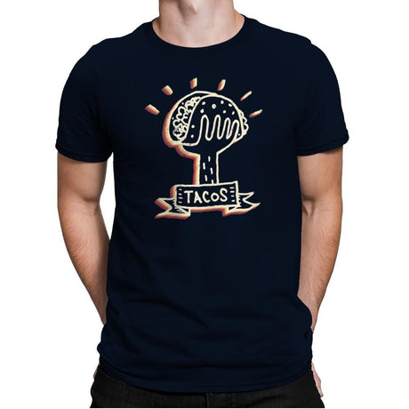 Hand Full of Tacos - Mens Premium T-Shirts RIPT Apparel Small / Midnight Navy