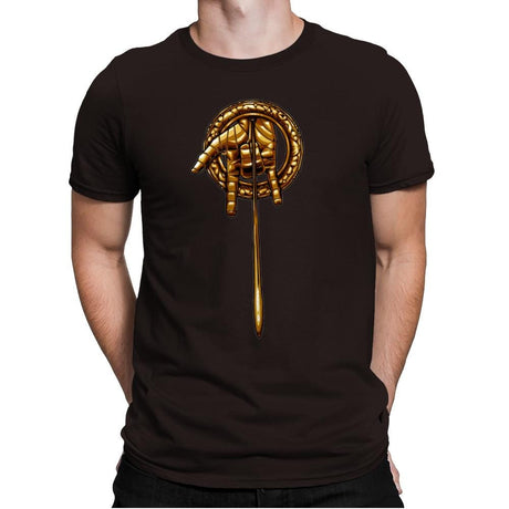 Hand of the Thwip - Mens Premium T-Shirts RIPT Apparel Small / Dark Chocolate