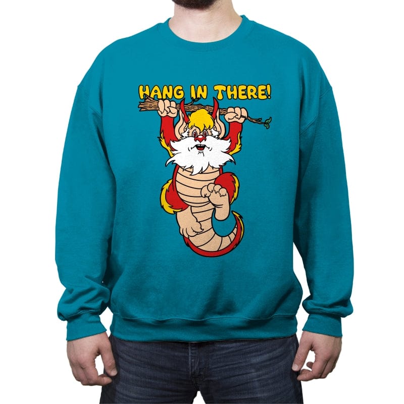 Hang in there, Snarf! - Crew Neck Sweatshirt Crew Neck Sweatshirt RIPT Apparel Small / Antique Sapphire