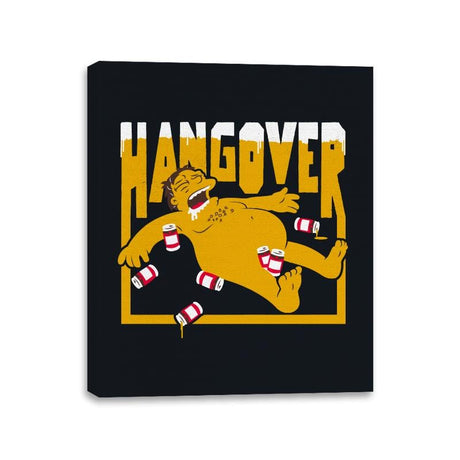 Hangover - Canvas Wraps Canvas Wraps RIPT Apparel 11x14 / Black