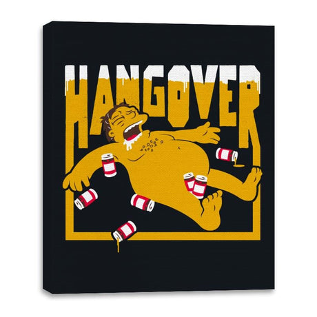 Hangover - Canvas Wraps Canvas Wraps RIPT Apparel 16x20 / Black