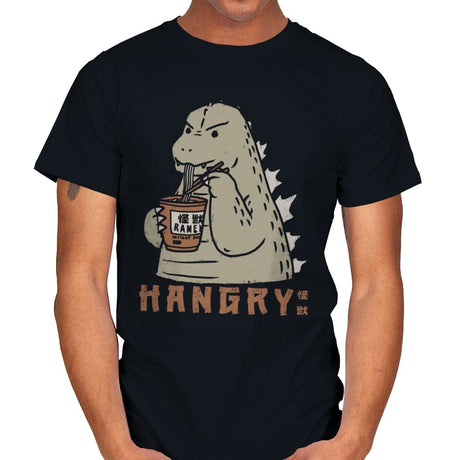 Hangry Kaiju - Mens T-Shirts RIPT Apparel Small / Black