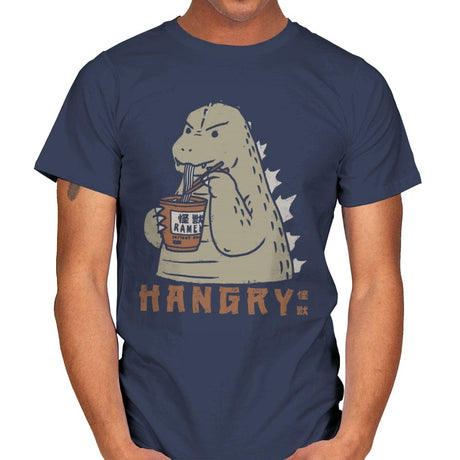 Hangry Kaiju - Mens T-Shirts RIPT Apparel Small / Navy