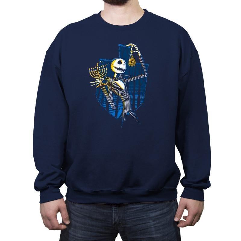 Hannukah Town - Crew Neck Sweatshirt Crew Neck Sweatshirt RIPT Apparel