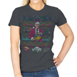 Hap, Hap, Happiest Sweater this Side of the Nuthouse - Ugly Holiday - Womens T-Shirts RIPT Apparel Small / Charcoal