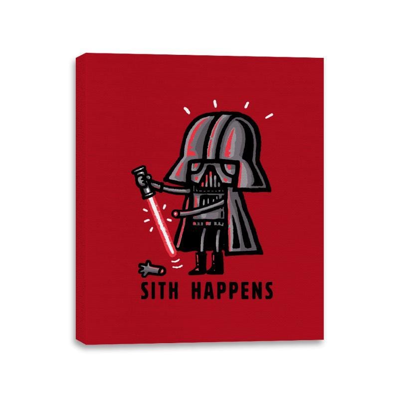 Happens It Does - Canvas Wraps Canvas Wraps RIPT Apparel 11x14 / Red
