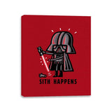 Happens It Does - Canvas Wraps Canvas Wraps RIPT Apparel 11x14 / Red