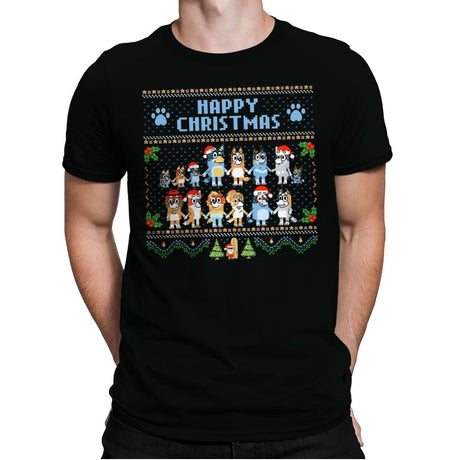 Happy Christmas - Mens Premium T-Shirts RIPT Apparel Small / Black