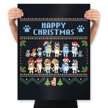 Happy Christmas - Prints Posters RIPT Apparel 18x24 / Black