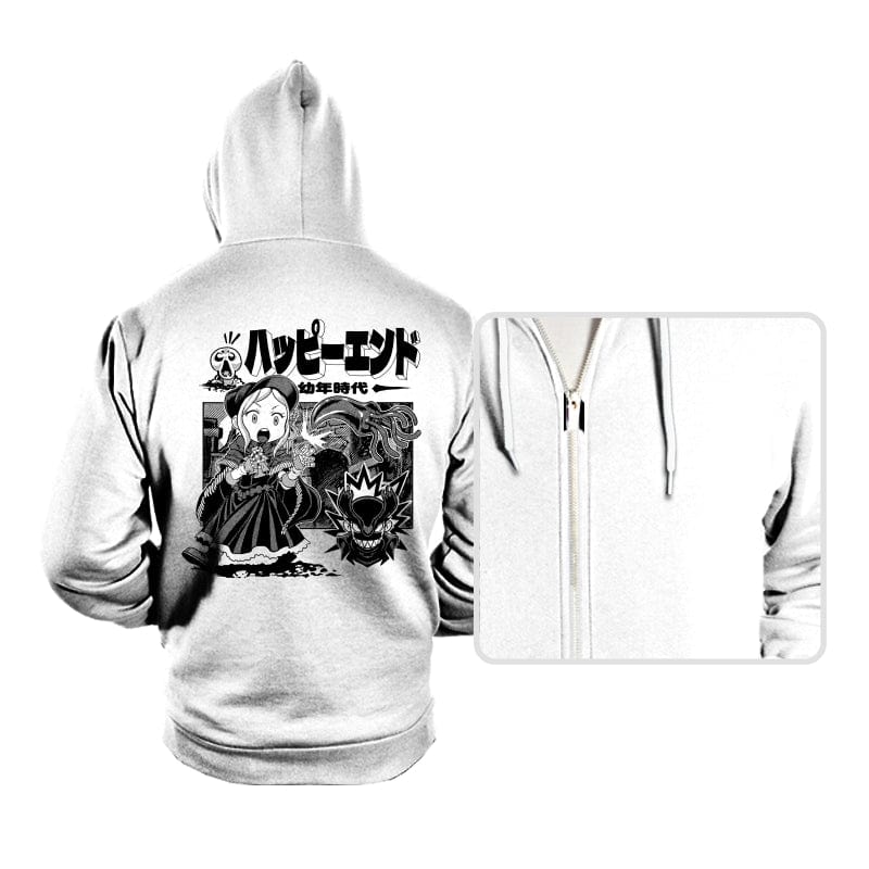 Happy Ending - Hoodies Hoodies RIPT Apparel Small / White