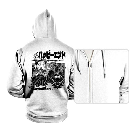 Happy Ending - Hoodies Hoodies RIPT Apparel Small / White