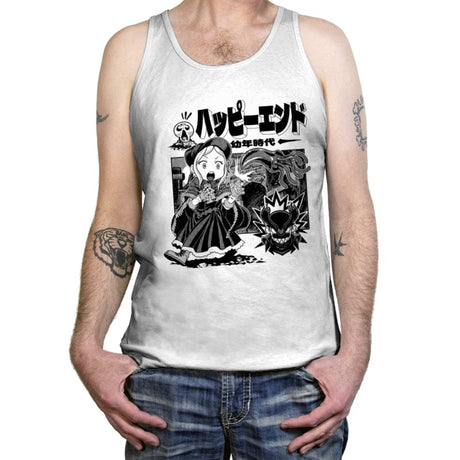 Happy Ending - Tanktop Tanktop RIPT Apparel X-Small / White