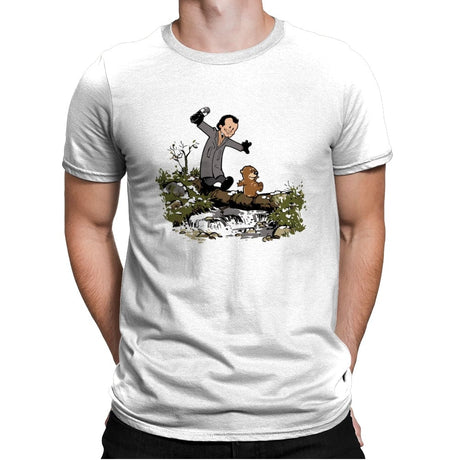 Happy Groundhog Day - Mens Premium T-Shirts RIPT Apparel Small / White