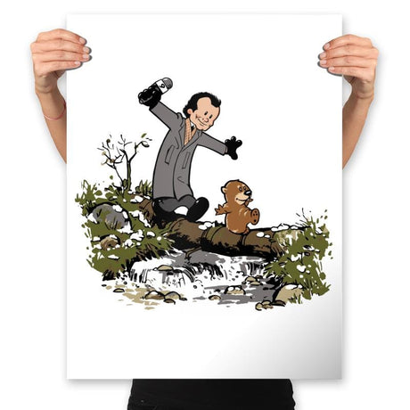 Happy Groundhog Day - Prints Posters RIPT Apparel 18x24 / White