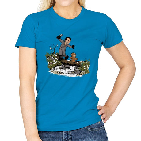 Happy Groundhog Day - Womens T-Shirts RIPT Apparel Small / Sapphire