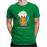 Happy New Beer - Mens Premium T-Shirts RIPT Apparel Small / Kelly