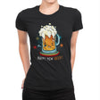 Happy New Beer - Womens Premium T-Shirts RIPT Apparel Small / Black