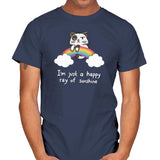 Happy Ray of Sunshine - Mens T-Shirts RIPT Apparel Small / Navy