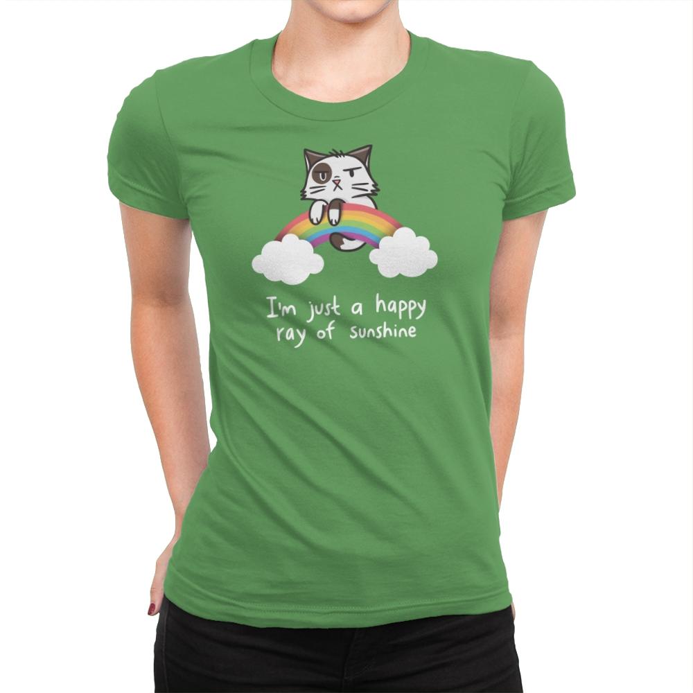 Happy Ray of Sunshine - Womens Premium T-Shirts RIPT Apparel Small / Kelly