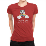 Happy Ray of Sunshine - Womens Premium T-Shirts RIPT Apparel Small / Red