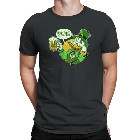 Happy Scrooge Day - St Paddys Day - Mens Premium T-Shirts RIPT Apparel Small / Heavy Metal