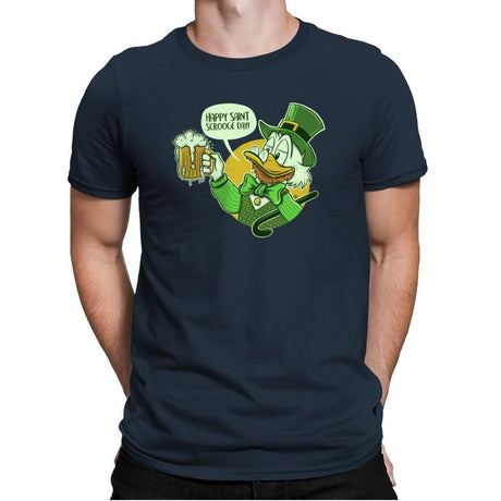 Happy Scrooge Day - St Paddys Day - Mens Premium T-Shirts RIPT Apparel Small / Indigo