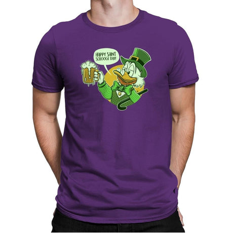 Happy Scrooge Day - St Paddys Day - Mens Premium T-Shirts RIPT Apparel Small / Purple Rush