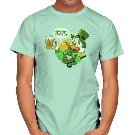 Happy Scrooge Day - St Paddys Day - Mens T-Shirts RIPT Apparel Small / Mint Green