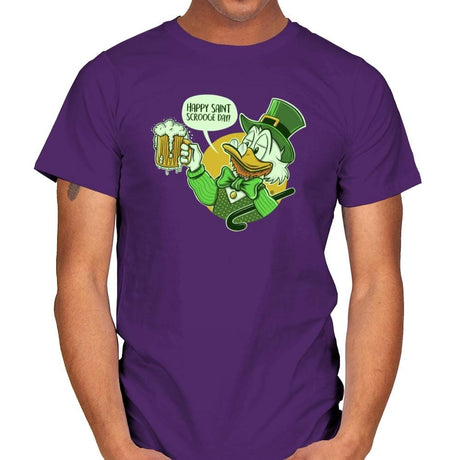 Happy Scrooge Day - St Paddys Day - Mens T-Shirts RIPT Apparel Small / Purple