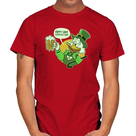 Happy Scrooge Day - St Paddys Day - Mens T-Shirts RIPT Apparel Small / Red