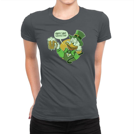 Happy Scrooge Day - St Paddys Day - Womens Premium T-Shirts RIPT Apparel Small / Heavy Metal
