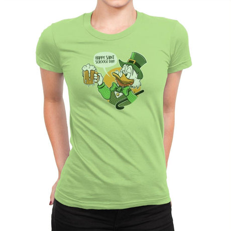 Happy Scrooge Day - St Paddys Day - Womens Premium T-Shirts RIPT Apparel Small / Mint