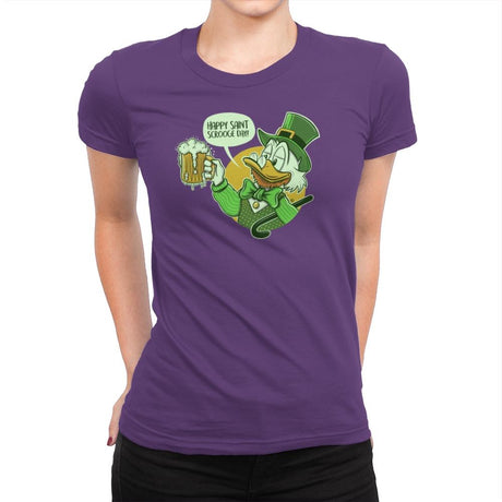 Happy Scrooge Day - St Paddys Day - Womens Premium T-Shirts RIPT Apparel Small / Purple Rush