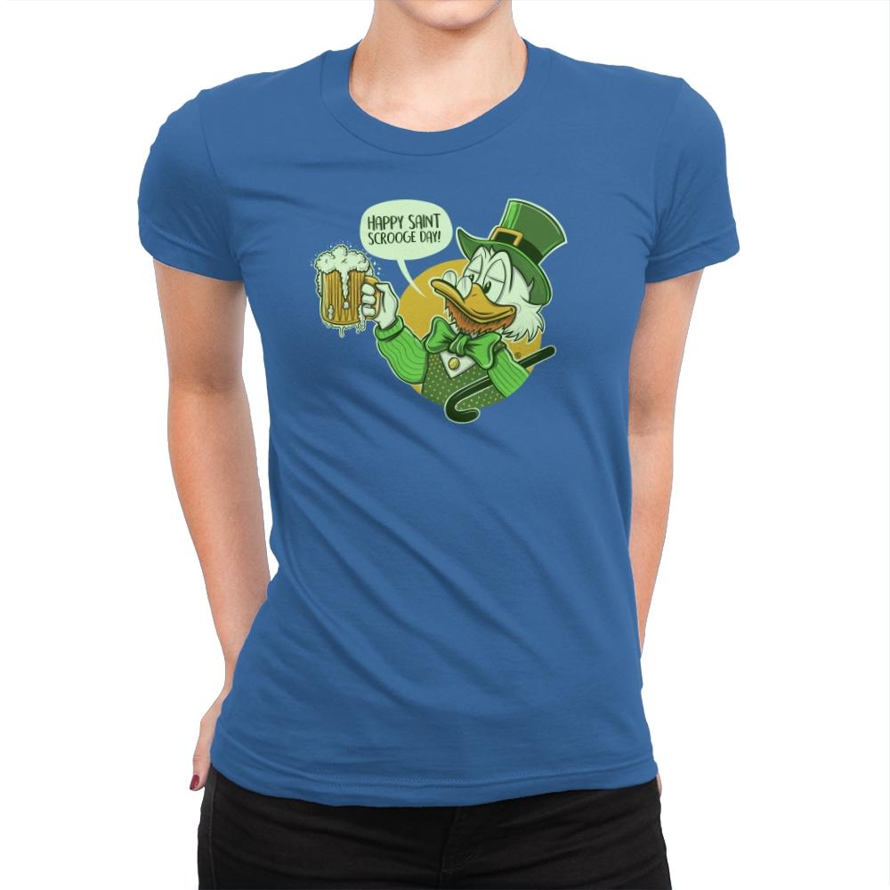 Happy Scrooge Day - St Paddys Day - Womens Premium T-Shirts RIPT Apparel Small / Royal